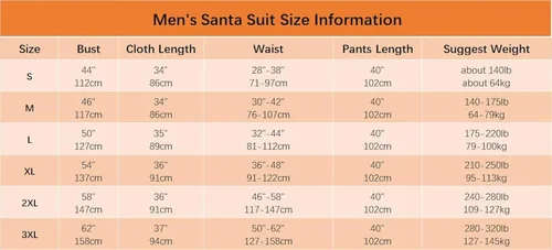 Vista 6 de Ahititi Disfraz de Papá Noel para hombres, traje de Papá Noel, para adultos, 11 piezas para hombre, de lujo, profesional, de Navidad, cosplay