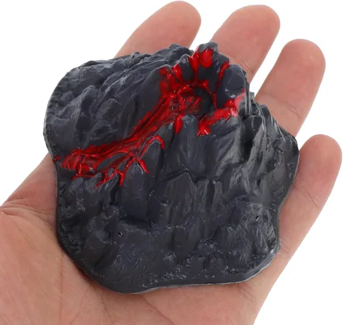 Vista 6 de Toyvian Juguete de modelo de volcán realista, figura de volcán de lava de simulación de 2.76 pulgadas para proyectos de ciencia, dioramas escolares