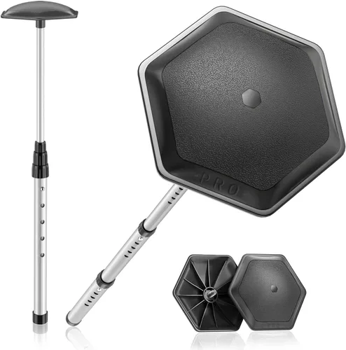 Vista 8 de Bolsa de viaje protectora de brazo rígido para palos de golf, poste de aluminio resistente, totalmente ajustable para proteger palos