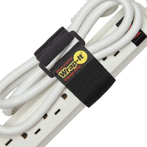 Vista 21 de Correas superelásticas Wrap-It Storage de 6 pulgadas (paquete de 12) – Correas elásticas de velcro – Organizador de cables de extensión, correa