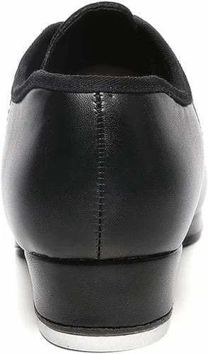Vista 3 de Lace Up Black Tap Shoes Oxford Dance for Women Girls Adult