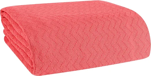 Vista 13 de BELIZZI Home - Manta de cama 100 % algodón, transpirable, térmica tamaño individual, suave manta térmica de cheurón de 60 x 90 pulgadas, manta