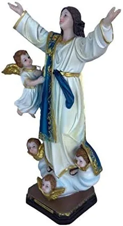 Vista 4 de miSantuario Virgen De Asunción - Figura religiosa de 12 pulgadas, Nuestra Señora de la Asunción, nueva