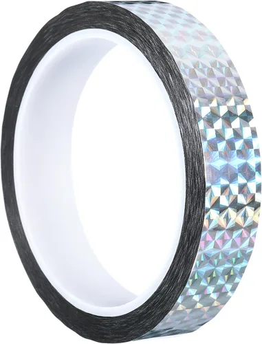 Vista 13 de PATIKIL Cinta prisma de 0.2 pulgadas x 55 yardas, adhesivo reflectante holográfico metalizado para detallar decoración de pared, arte, azul