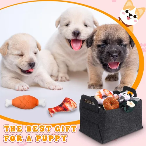 Vista 7 de Abbylike Kit de inicio de 50 piezas de suministros para cachorros para perros pequeños, incluye correa, cuencos, cepillos de dientes, botella
