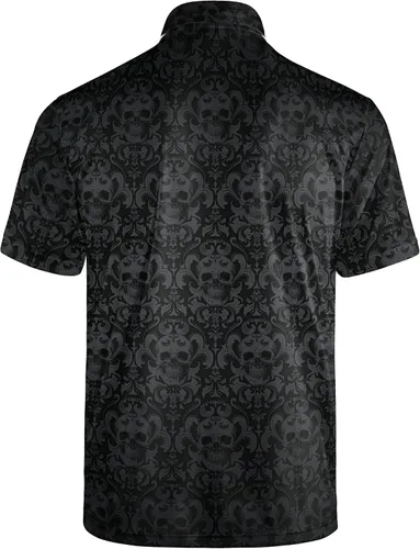 Vista 2 de Camisas de golf para hombre, ajuste seco, manga corta, rendimiento casual, absorción de humedad