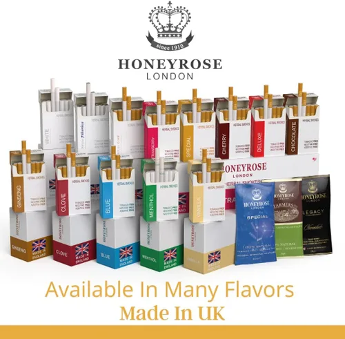Vista 5 de Honeyrose Cigarrillos de hierbas de vainilla, tabaco y nicotina GRATIS