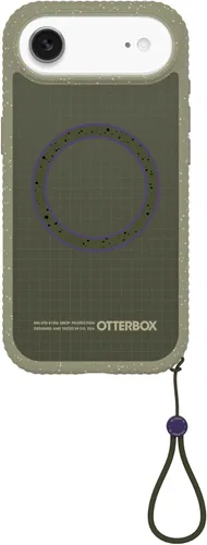 Vista 18 de OtterBox Sole Series - Carcasa para iPhone 16, color negro Funda protectora para iPhone con bordes de banda de rodadura, con bucle para el dedo