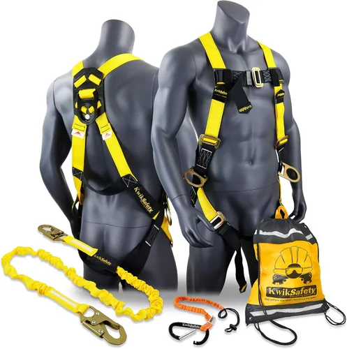 Vista 12 de KwikSafety - Fall Protection Safety Harness - Construction & Roofing Fall Arrest Safety Harnesses - ANSI OSHA Compliant