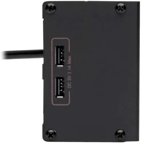 Vista 3 de Tripp Lite Isobar - Regleta de protección contra sobretensiones de 6 salidas con 2 puertos de carga USB, cable de 10 pies de largo, enchufe