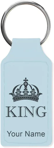 Vista 27 de Llavero rectangular, corona de rey, grabado personalizado incluido, Bambú