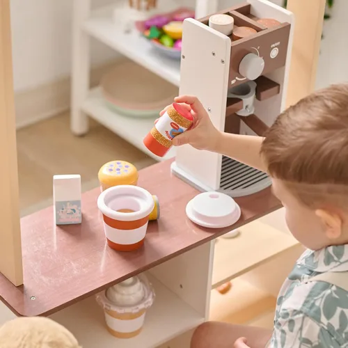 Vista 8 de Teamson Kids Espresso Treats - Soporte de madera para café