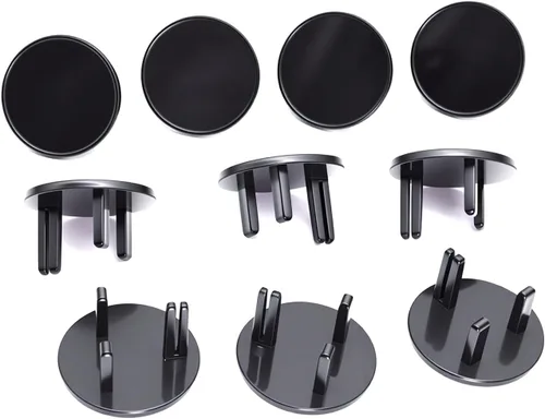 Vista 3 de Garosa Cubierta de salida 3 agujeros ABS Socket Proofing a prueba de niños Protector eléctrico Cubierta de enchufe más segura para bebés Niños