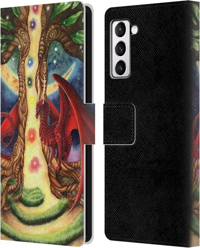 Vista 243 de Head Case Designs Officially Licensed Carla Morrow Galactic Entrancement Dragons Leather Wallet Case Compatible with Samsung Galaxy A07 4G