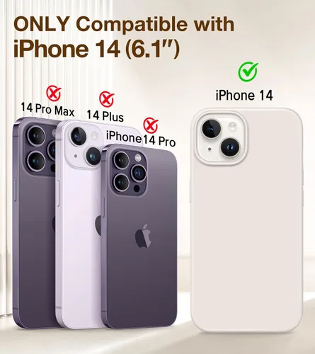 Vista 9 de GONEZ Funda magnética para iPhone 14, compatible con Magsafe, con protector de pantalla + protector de cámara, forro de microfibra antiarañazos