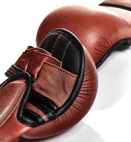 Vista 5 de Modest Vintage Player PRO Heritage - Guantes híbridos de cuero marrón MMA