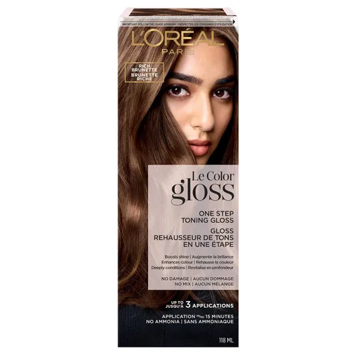 Vista 9 de L'Oréal Paris Le Color One Step - Brillo tonificante para el cabello, color caoba, 4 onzas