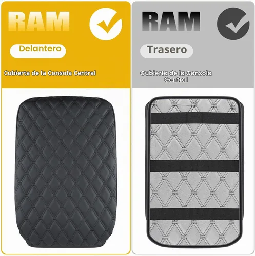 Vista 7 de GIANT PANDA Funda de consola central de ajuste personalizado para Dodge RAM 1500 2500 3500 2002 2003 2004 2005 2006 2007 2008 2009 2010 2011 2012