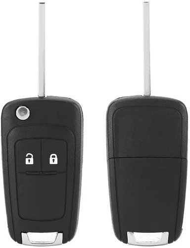 Vista 6 de Carcasa para llaves, mando a distancia plegable con 2 botones para llave de coche para insignia