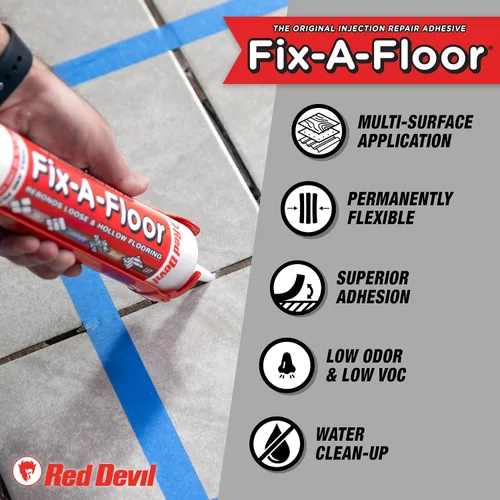 Vista 5 de Adhesivo para reparación de azulejos Fix-A-Floor – Adhesivo de fuerza extra para azulejos, mármol, piedra, madera – Fácil reparación DIY