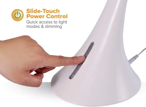 Vista 4 de Bostitch Oficina moderna LED luz de escritorio, 8W, blanco (VLED1821WHITE-BOS)