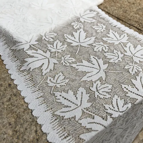 Vista 5 de Cinta de encaje elástico de 8 pulgadas de ancho para costura, ropa y manualidades de bricolaje, 5 yardas (9251 blanco)
