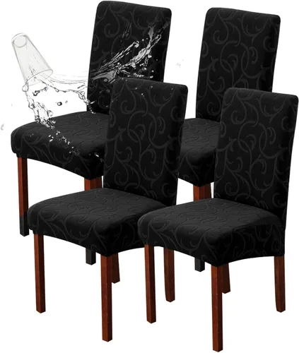 Vista 26 de Genina Fundas impermeables para sillas Parsons de comedor, fundas elásticas para sillas Parsons para comedor, cocina, funda protectora para silla