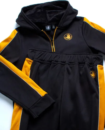 Vista 3 de Body Glove Conjunto deportivo para niño 2 piezas de forro polar con cremallera sudadera con capucha y pantalones deportivos (8-14)