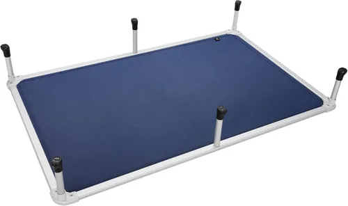Vista 86 de Veehoo Cama elevada para perros a prueba de mordidas - Cuna elevada refrescante para mascotas - Marco de aluminio plateado y tela de malla