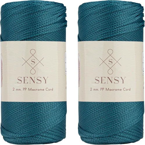 Vista 58 de Sensy Premium 2mm 229.5 metros de cuerda de poliéster 100% cordón de polipropileno Cordón de macramé 2mm Cordón para bolso de crochet Hilo