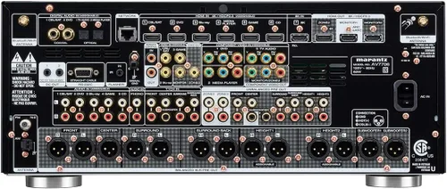 Vista 4 de Marantz AV7706 preamplificador AV de 11.2 canales, 8K Ultra HD con HEOS integrado y control de voz