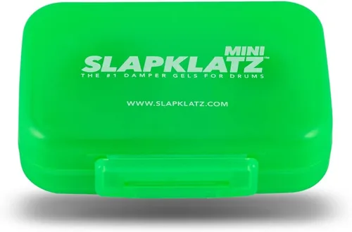 Vista 6 de MINI Drum Gel Dampers – Alien Green – 6 almohadillas en 3 tamaños – Estuche de almacenamiento incluido Verde alien