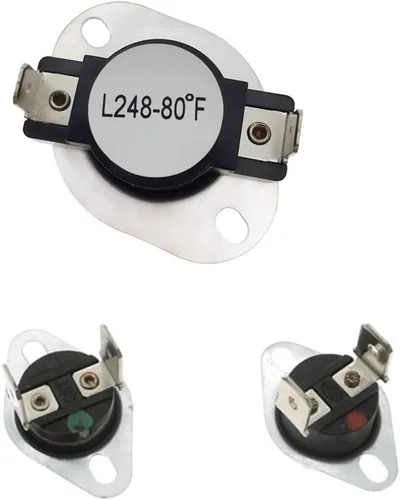 Vista 5 de LA-1044 LA1044 Elemento térmico para secadora y kit de fusibles de termostato de secadora LA-1053 compatible con Maytag PYET444AYW, Maytag