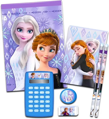 Vista 4 de Disney Frozen - Mochila con juego de lonchera - Paquete con mochila Frozen bolsa de almuerzo botella de agua suministros escolares congelados más