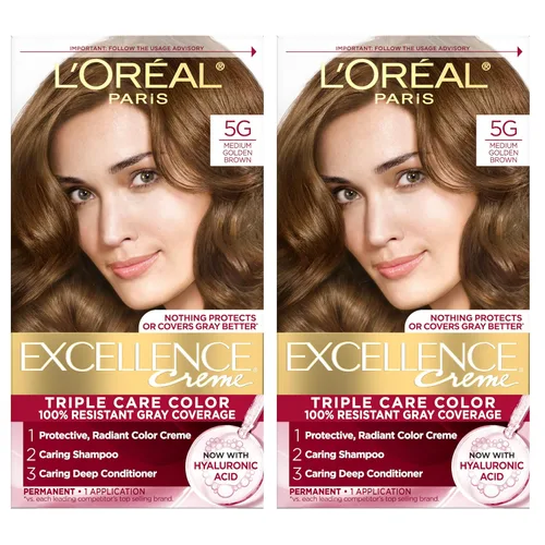 Vista 19 de L'Oreal Paris Excellence Crème Tinte Permanente para el Cabello, Color de Cabello de Triple Cuidado con Complejo Pro-Keratina para una Cobertura