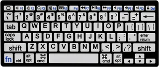 HXMJ Mini teclado Bluetooth de impresión grande compatible con iPad, iPhone, iPod, MacBook para personas mayores y personas con discapacidad visual