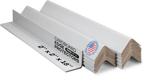 Vista 19 de IDL Packaging Protector de borde de cartón negro de 2 x 2 x 48 pulgadas (paquete de 20) – Protectores de esquinas para envío, almacenamiento