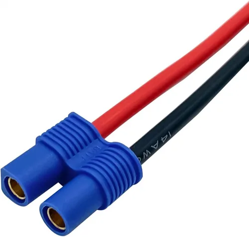 Vista 5 de 5 pares EC3 conector hembra y macho Deans con 14AWG 3.9 in alambre de silicona para RC Lipo batería Cable Drone