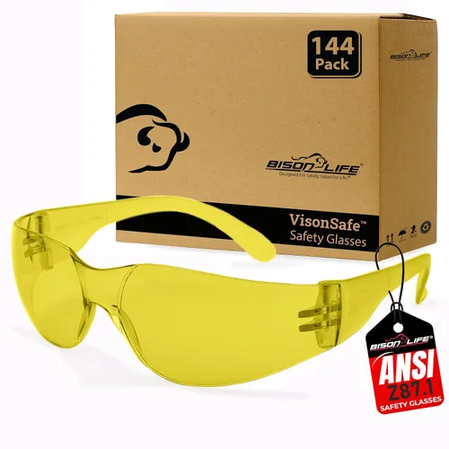 Vista 31 de BISON LIFE Gafas de seguridad surtidas para hombres y mujeres ANSI Z87.1