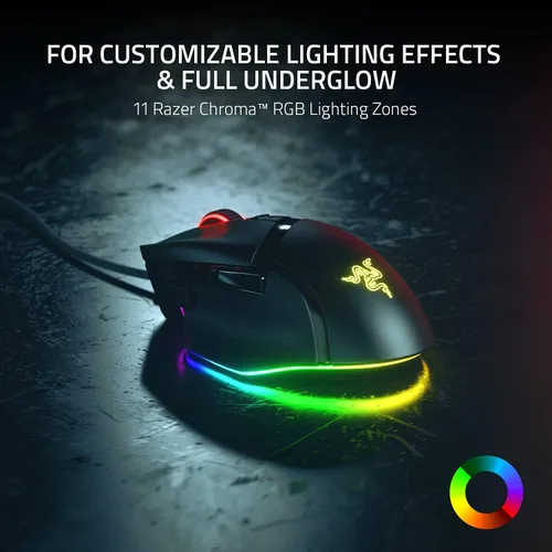 Vista 4 de Razer Basilisk V3 Mouse Ergonómico Personalizable para Juegos + Gaming Mouse Bungee V3 Chroma Bundle