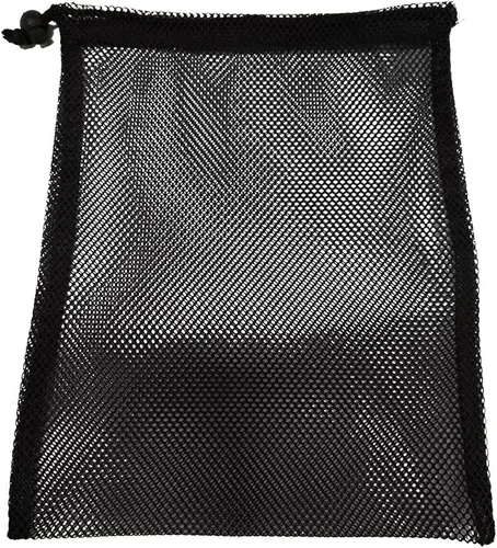 Vista 8 de Bolsas de almacenamiento de malla de nailon multiusos con cordón para pelotas de golf, juguetes, herramientas, viajes, actividades al aire libre