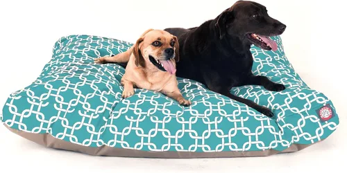 Vista 25 de Majestic Pet Cama para perro de espuma viscoelástica triturada, pequeña con funda extraíble lavable, cama ortopédica rectangular para perros, cama
