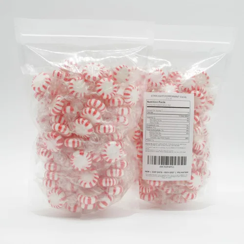 Vista 4 de STARLIGHT PEPPERMINT Caramelos de menta de 1 libra – Caramelos de menta a granel en bolsa, frescura extra, envueltos individualmente (84 piezas)