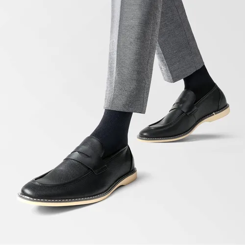Vista 7 de Bruno Marc Mocasines Penny para hombre, zapatos de vestir formales de negocios