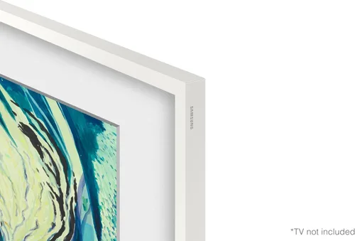 Vista 4 de Samsung The Frame - Bisel personalizable de 43 pulgadas 2021-2025, marco magnético blanco moderno VG-SCFA43WTBZA Kit de molduras para TV QLED Art