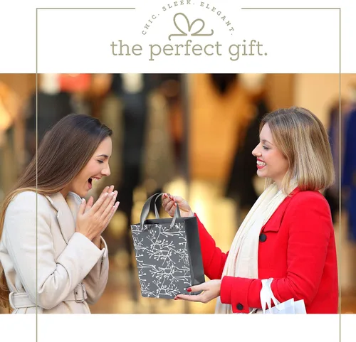Vista 5 de Hammont Bolsas de regalo de boda para invitados de hotel – Bolsas de dama de honor con tallo floral – Bolsa de recuerdo de fiesta – Bolsas de Tallo
