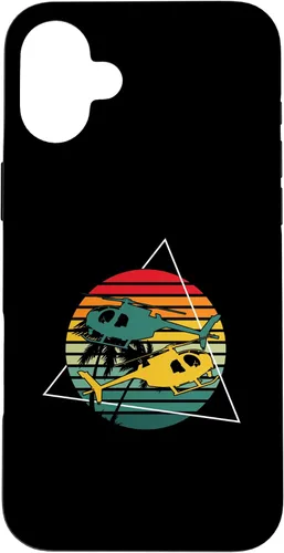 Vista 23 de Retro Helicopters Pilot Aviation Helicopter Case for iPhone 16