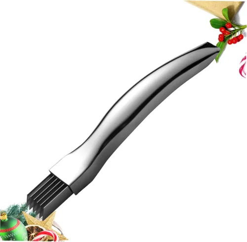 Vista 4 de Cortador de cebolla de acero inoxidable Mandolina Cortador para cocina Dicer Chopper Vegetales Scallion Stripper Herb Stripper