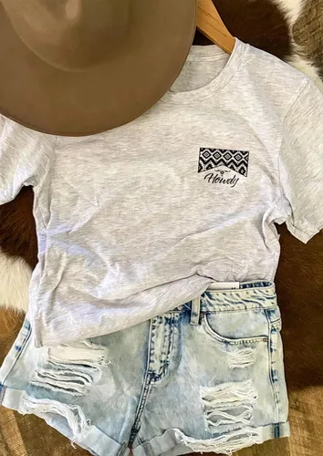 Vista 4 de Western Cowboy - Camiseta de manga corta para mujer, diseño de calavera de whisky, estilo casual, música country, camisetas retro occidentales