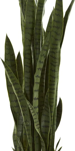 Vista 3 de Nearly Natural Sansevieria de 46 pulgadas + plantas de seda Dracaena de 48 pulgadas (verde)